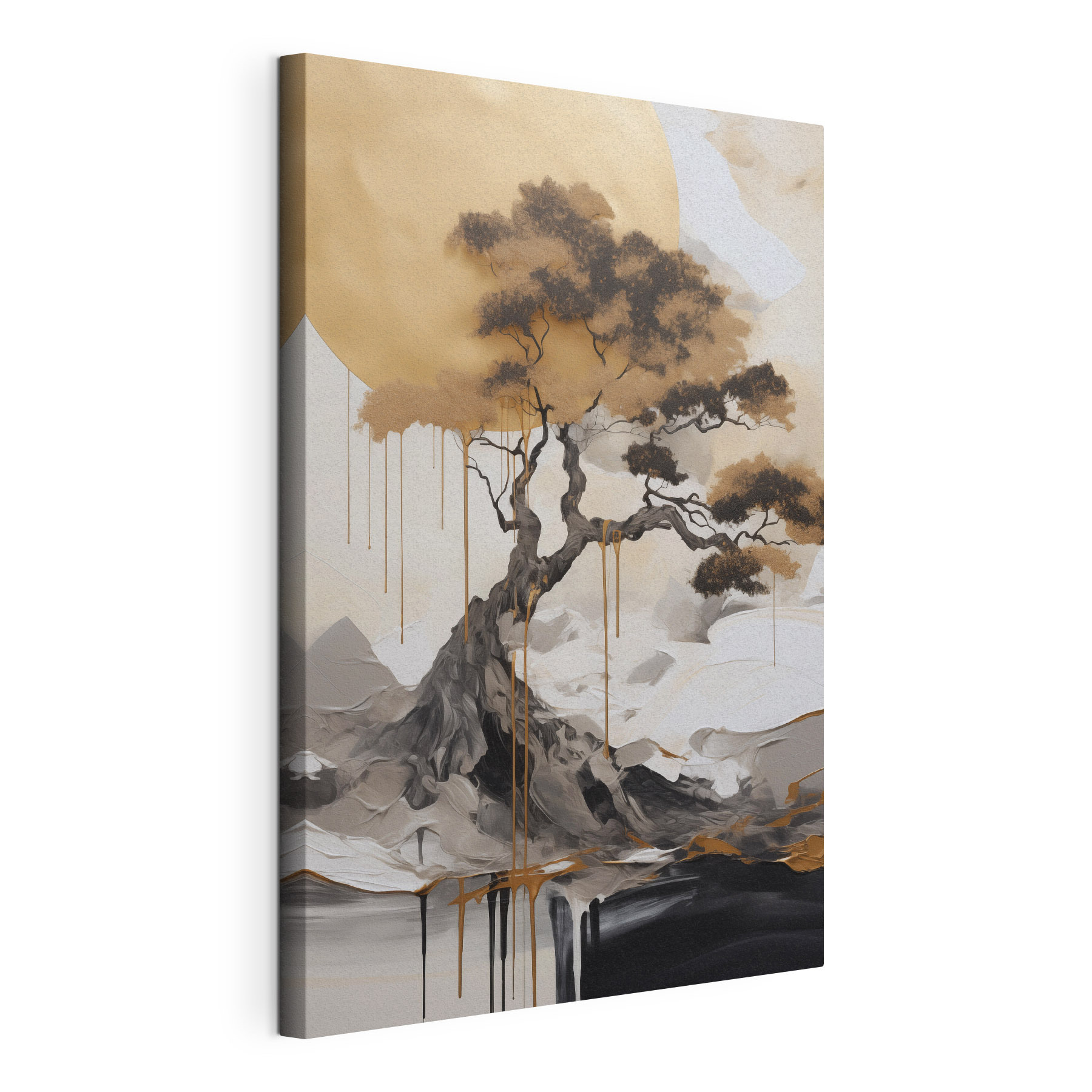 Majestic tree against a serene backdrop Majestic tree against a serene backdrop