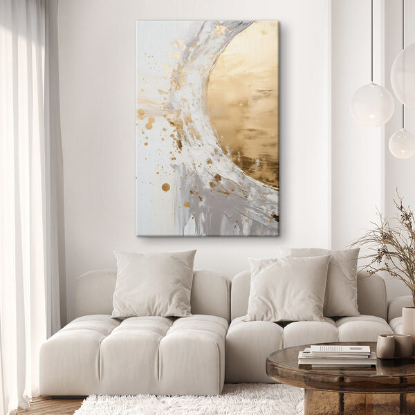 Flowing waves of color and light