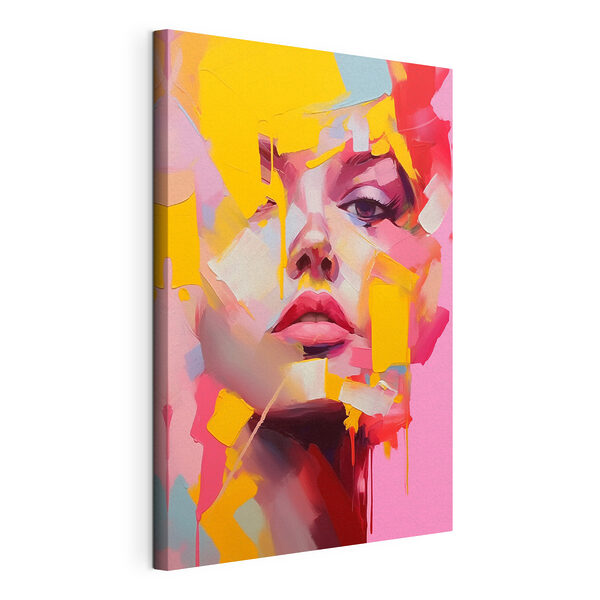 Painting of a woman's face