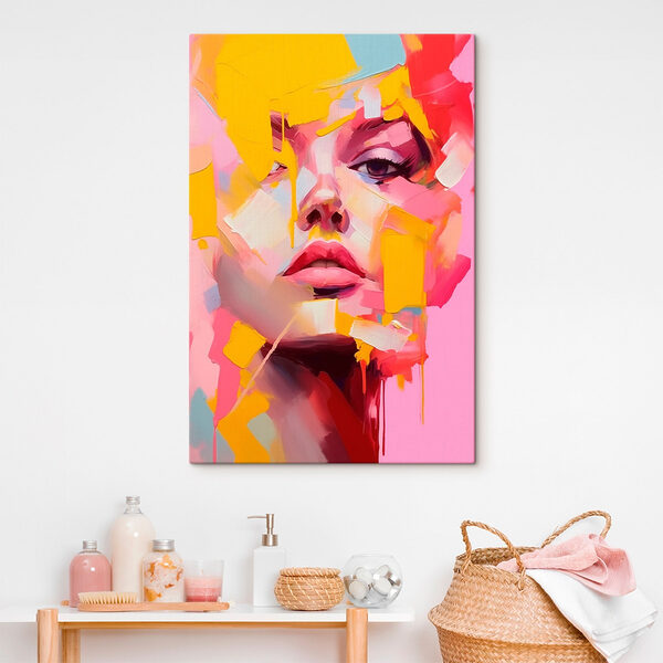 Painting of a woman's face