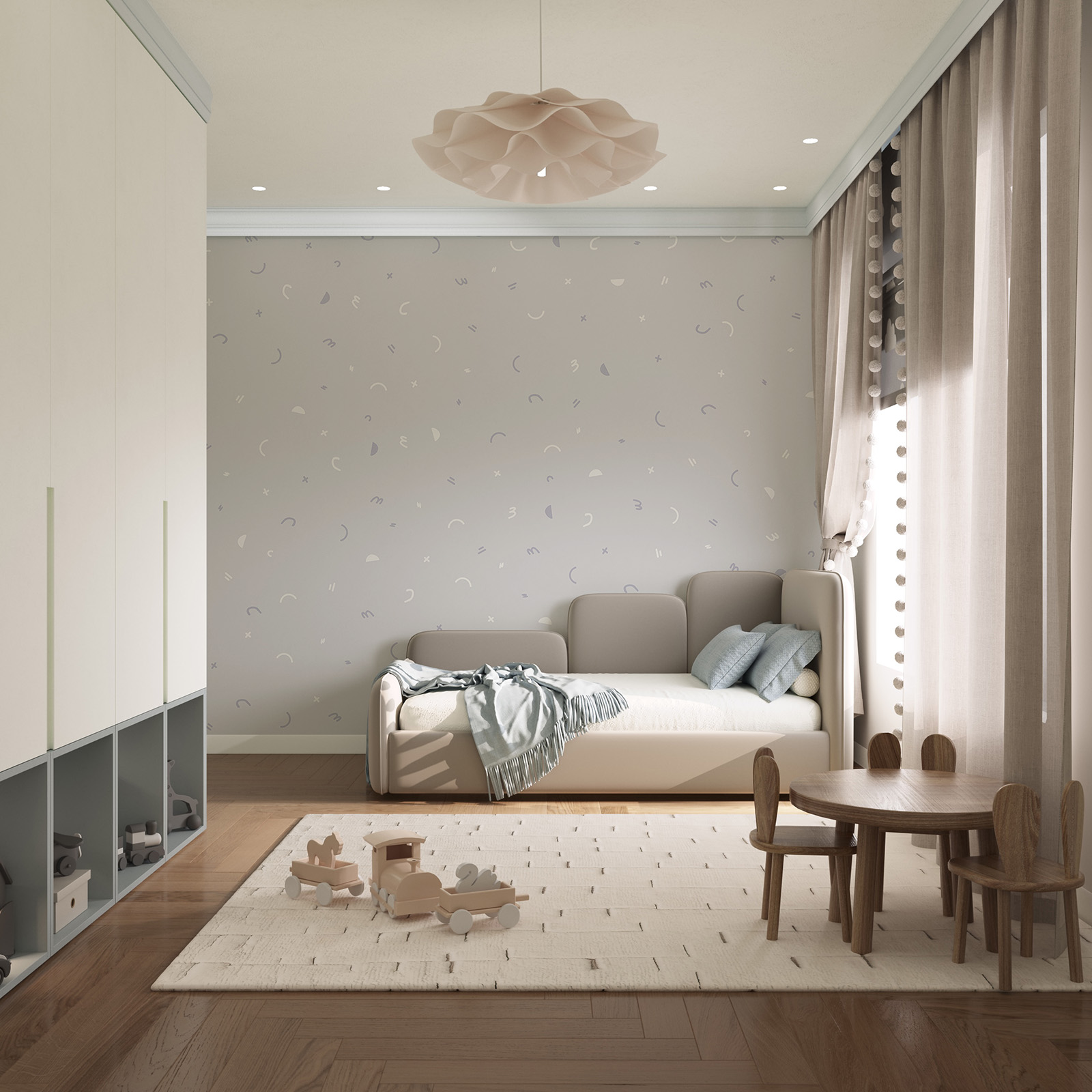 Motif gris et blanc