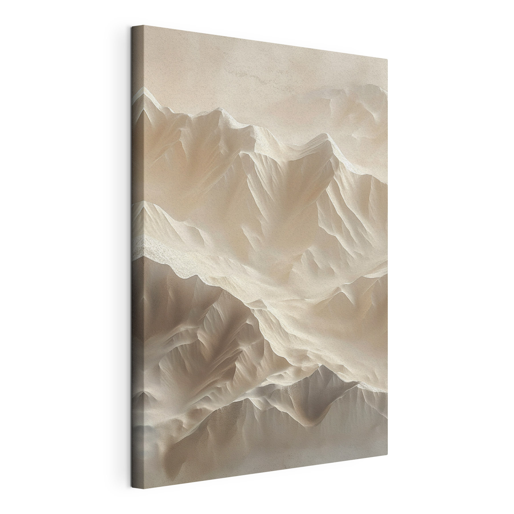 Vue aérienne d'une montagne enneigée s44955pmk - Vue aérienne d'une montagne enneigée - tegory