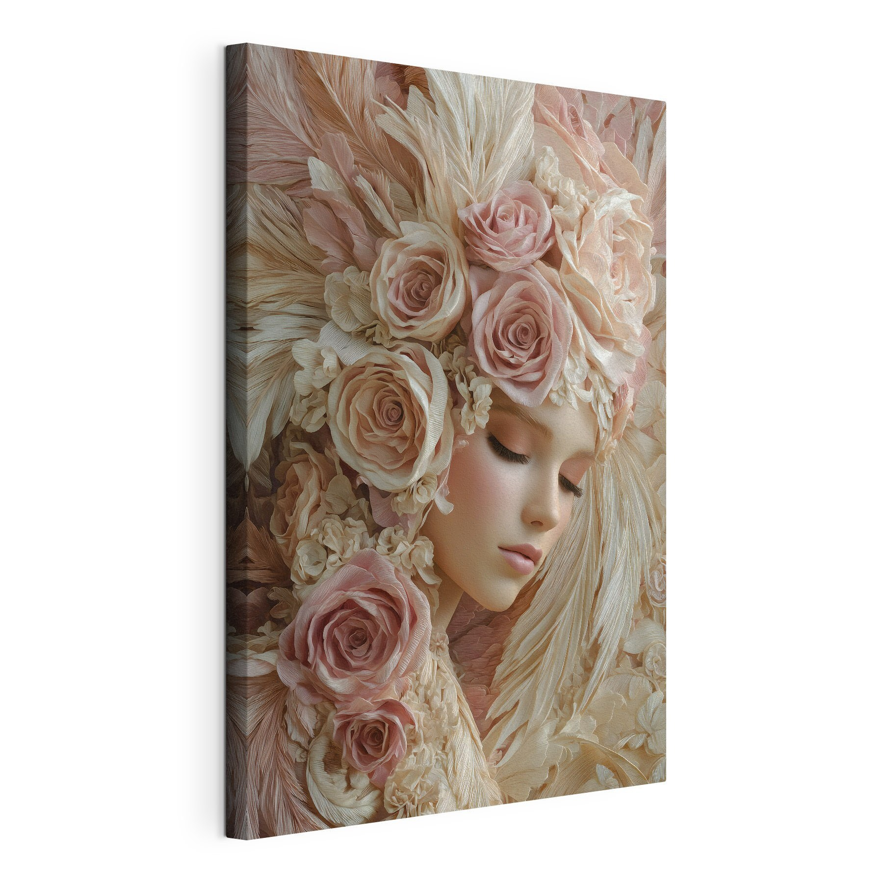 Mannequin with flowers in her hair