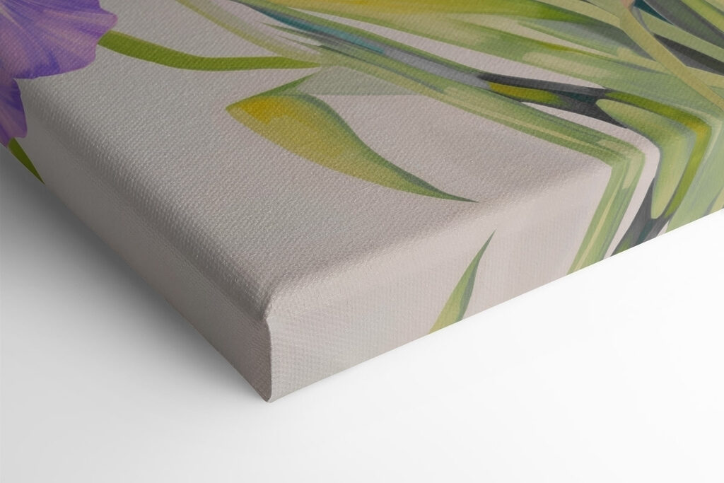 Painting of flowers on a white background