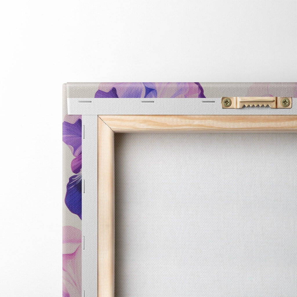 Painting of flowers on a white background