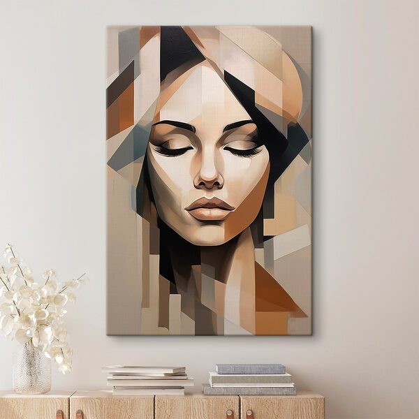 Painting of a woman's face
