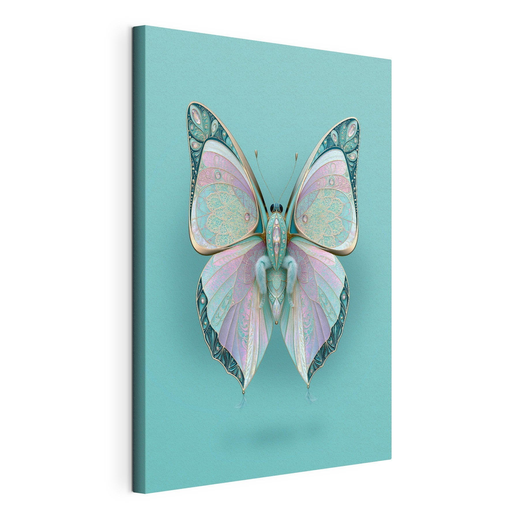 Butterfly with wings and a blue background Butterfly with wings and a blue background