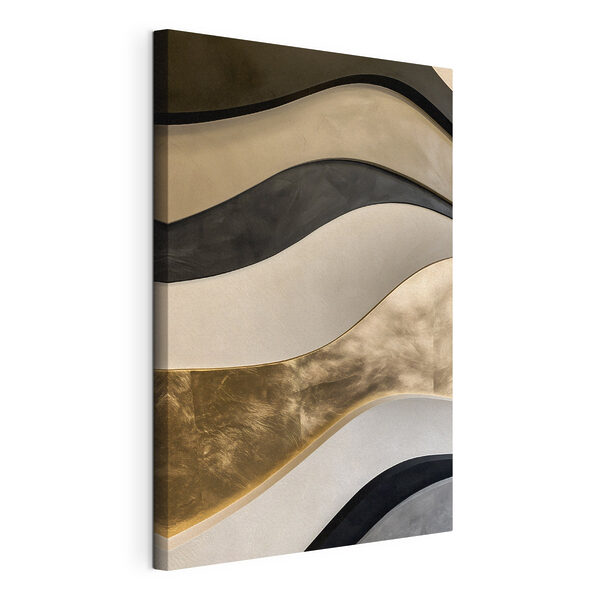 - Wavy patterns in neutral tones