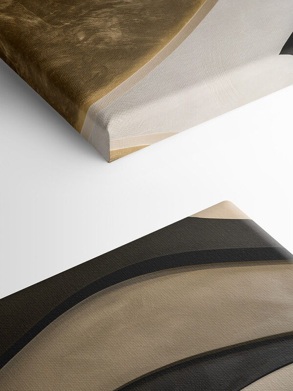 - Wavy patterns in neutral tones