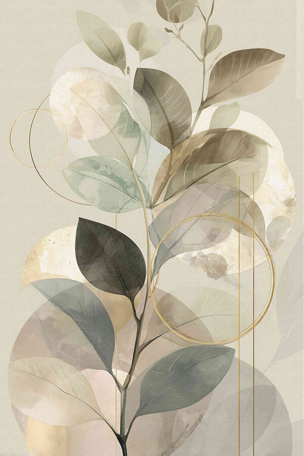 Gentle botanical composition with soft tones Gentle botanical composition with soft tones