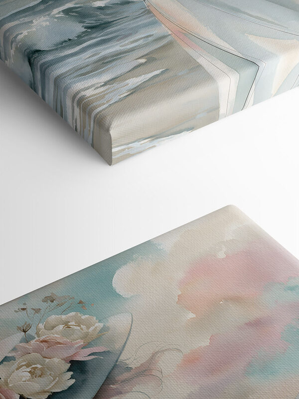 Woman in a dress with flowers on her hat Woman in a dress with flowers on her hat