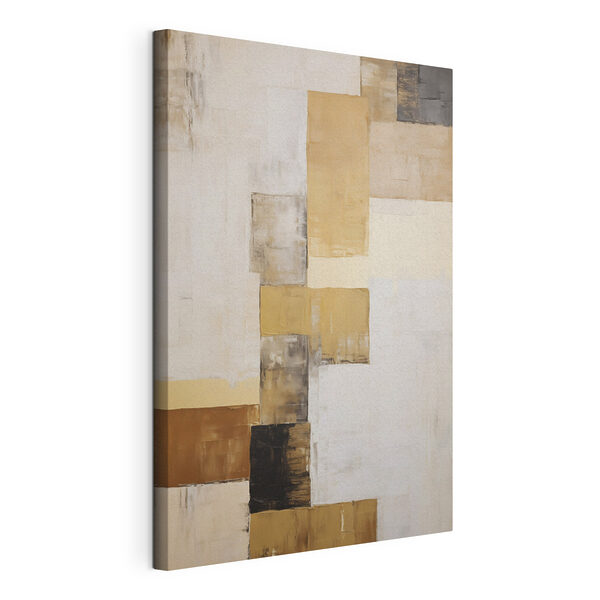 Tableaux Tableaux Peinture représentant un objet rectangulaire blanc et marron (UGS : s49897)