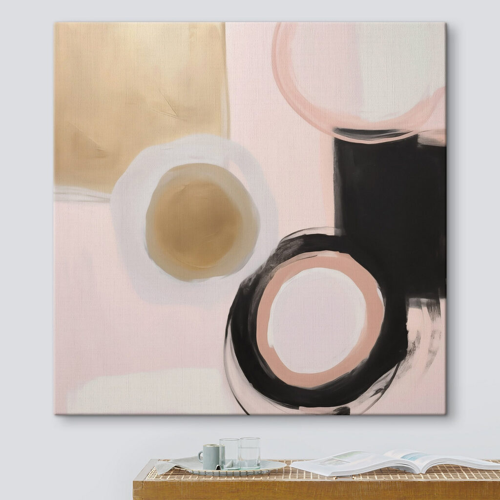 Painting of circles and squares Painting of circles and squares