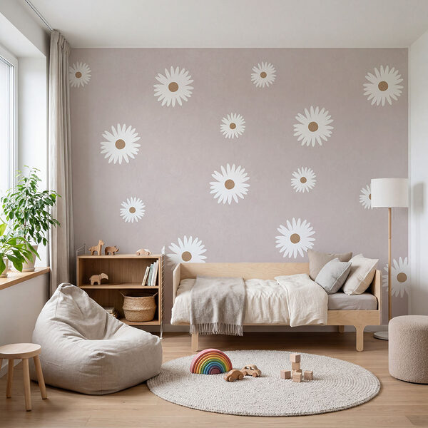 Des fleurs blanches sur fond gris Des fleurs blanches sur fond gris