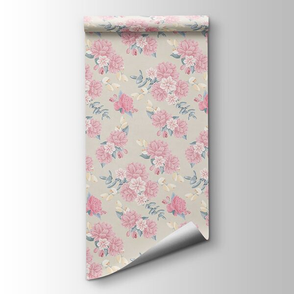 Pattern of pink flowers