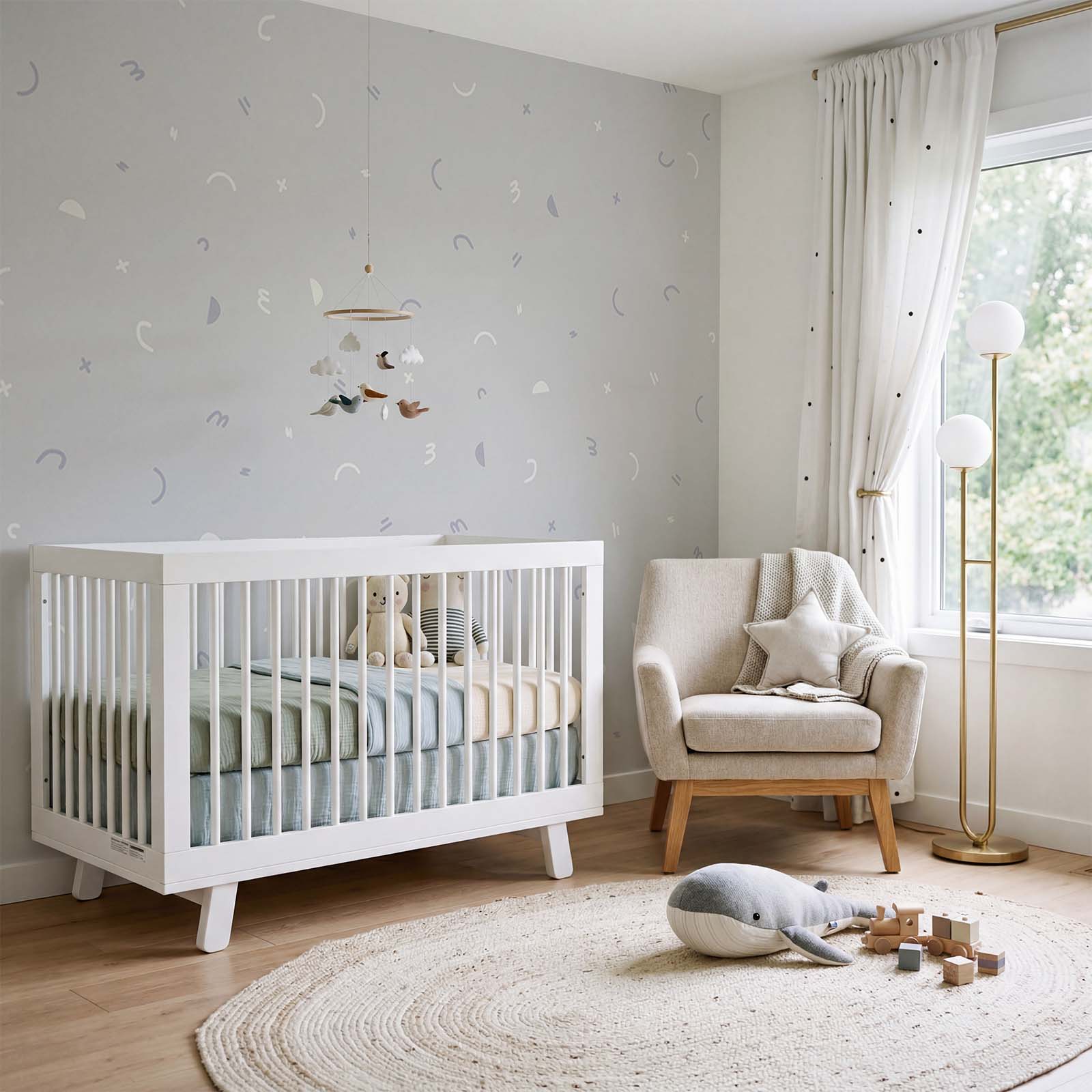 Motif gris et blanc