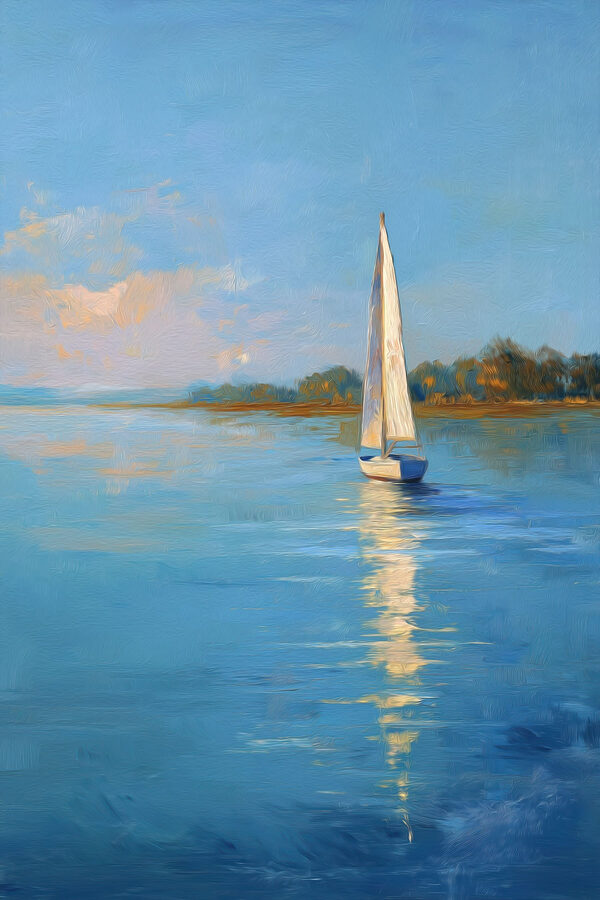 Sailboat on a body of water Sailboat on a body of water