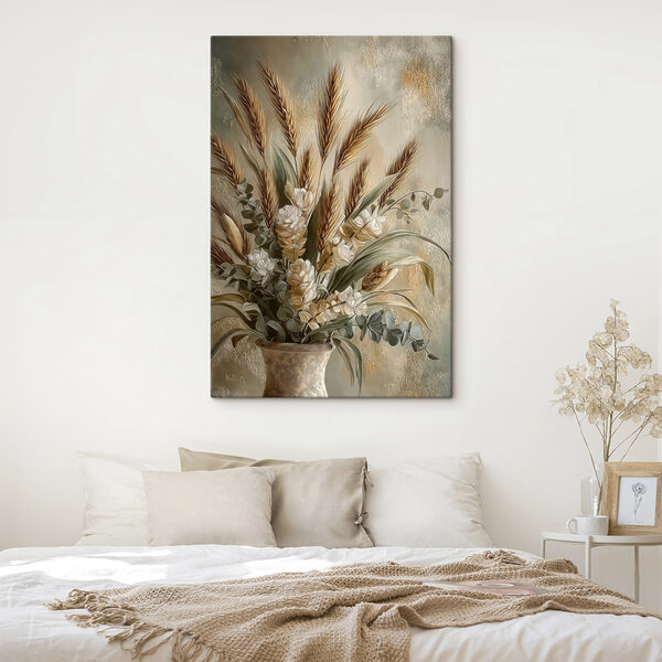 Painting of a bouquet of wheat Painting of a bouquet of wheat