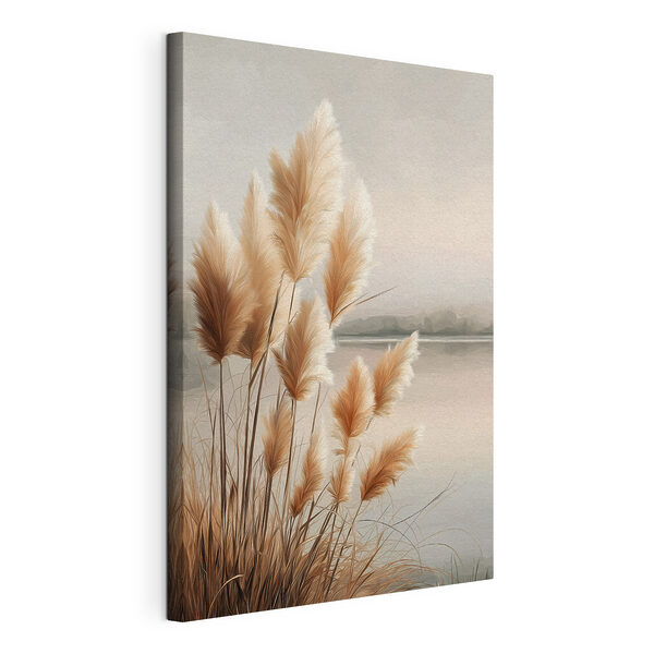 Gentle grasses by the water's edge Gentle grasses by the water's edge