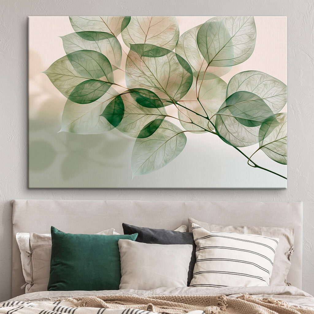 Translucent leaves in soft light