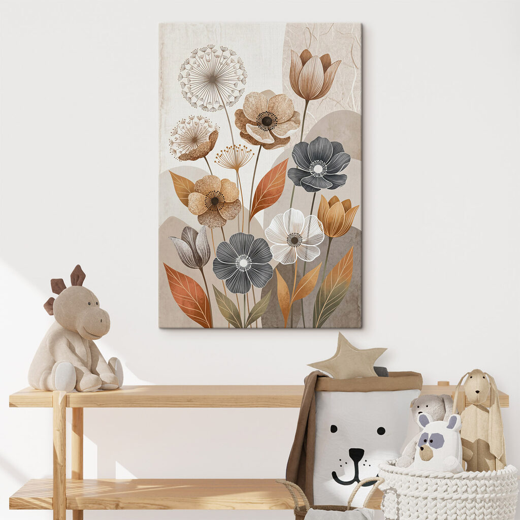 Colorful floral arrangement in soft tones Colorful floral arrangement in soft tones