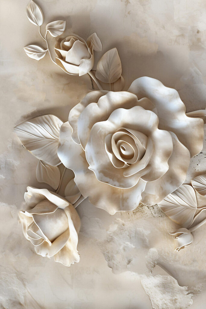 Elegant roses in soft hues