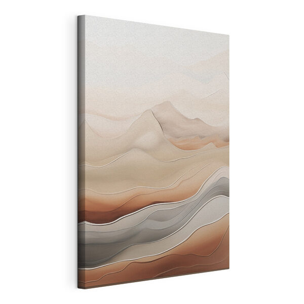 Tableaux Des vagues apaisantes aux teintes douces et terreuses (UGS : s49996) Tableaux Tableaux Des vagues apaisantes aux teintes douces et terreuses (UGS : s49996)