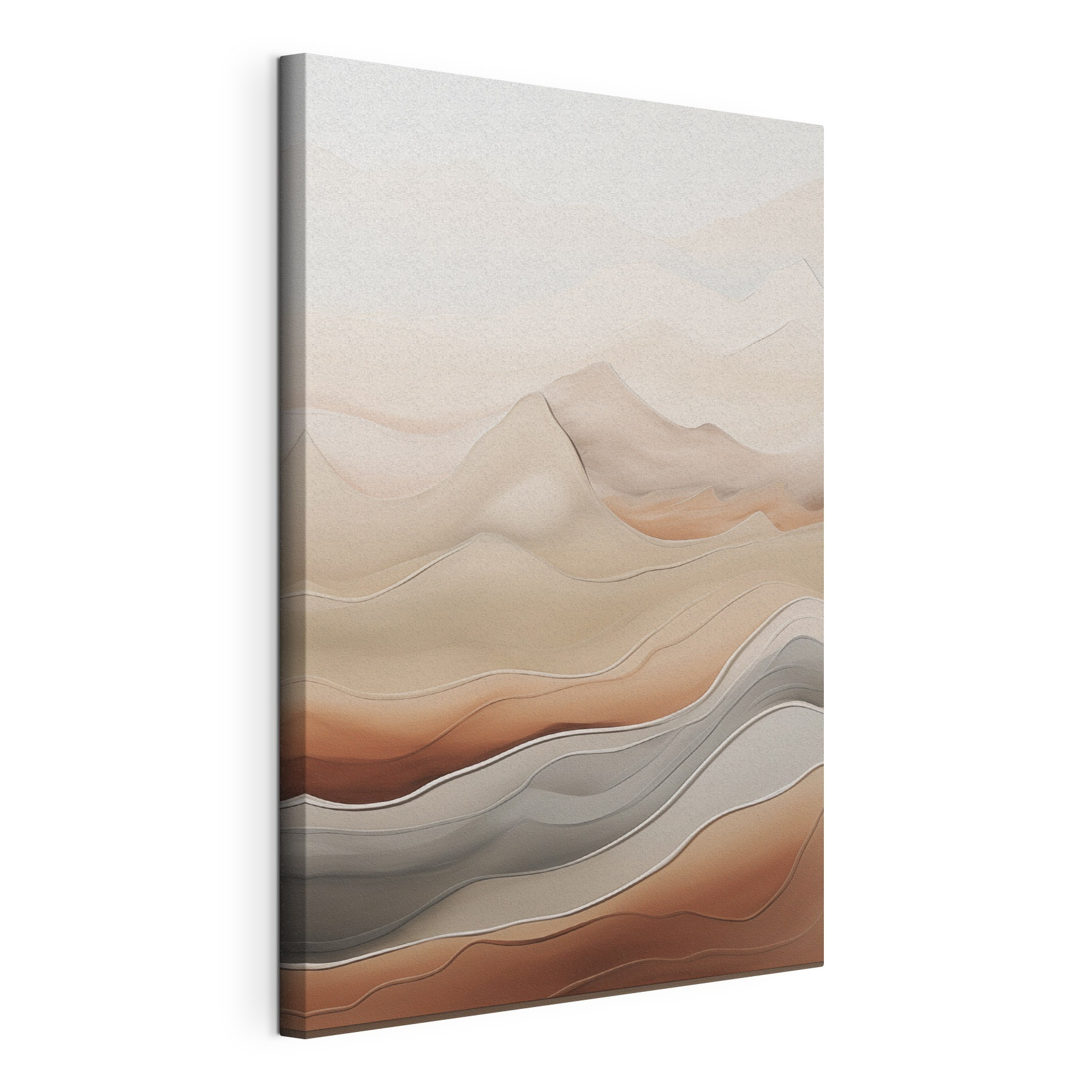 Serene waves of soft earth tones Serene waves of soft earth tones
