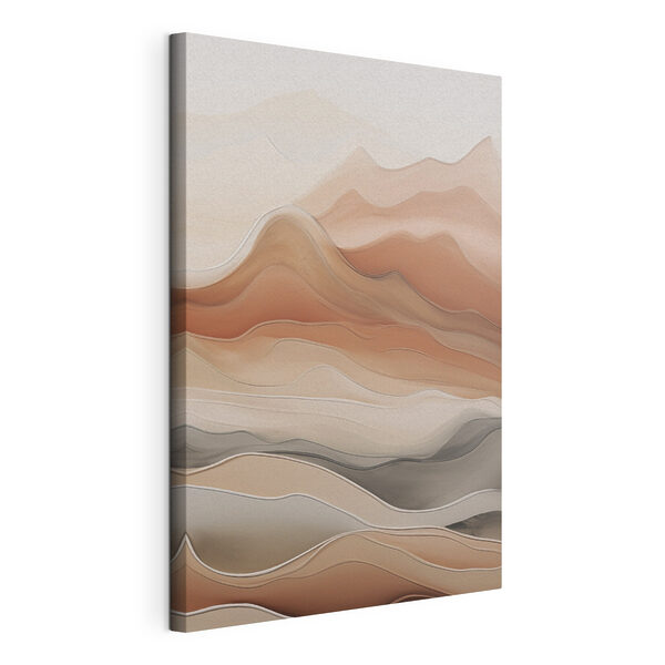Tableaux Des vagues sereines aux tons ocres (UGS : s49997) Tableaux Tableaux Des vagues sereines aux tons ocres (UGS : s49997)