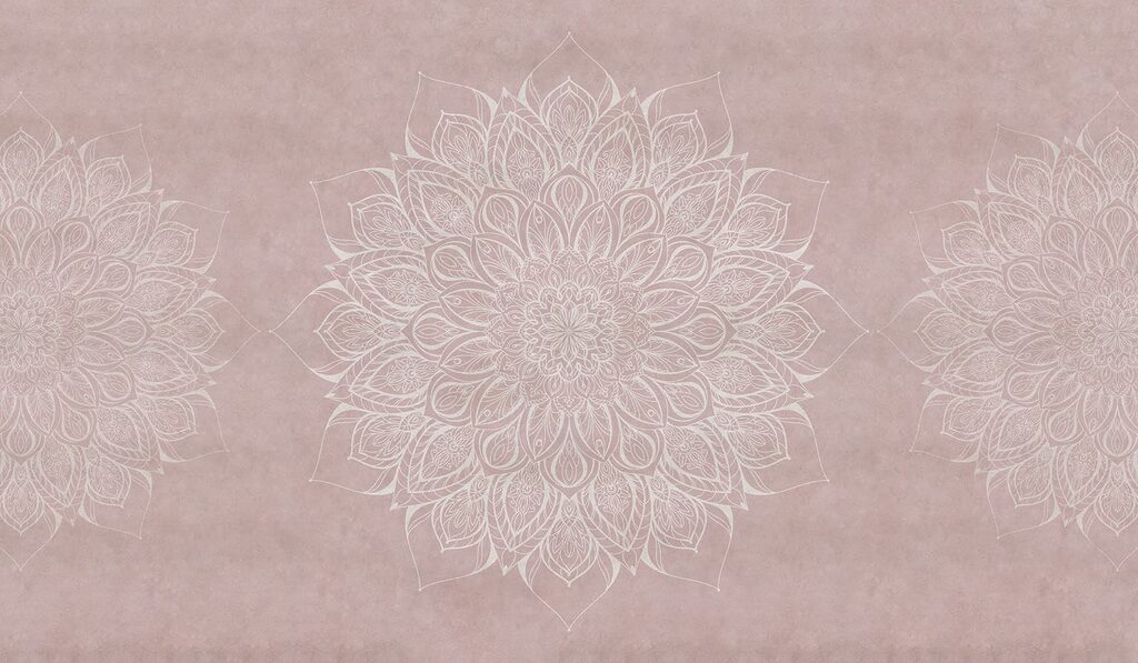 White and pink mandala White and pink mandala