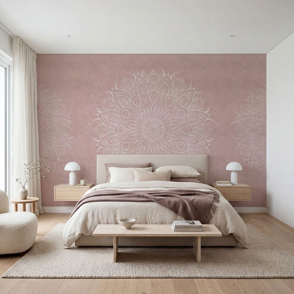 Mandala blanc et rose Mandala blanc et rose
