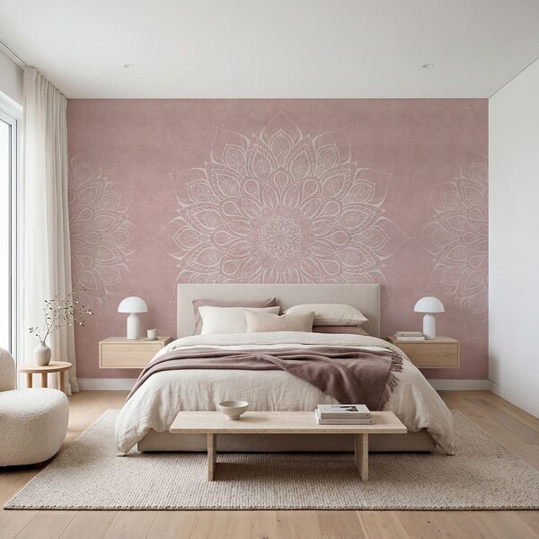 Mandala blanc et rose Mandala blanc et rose