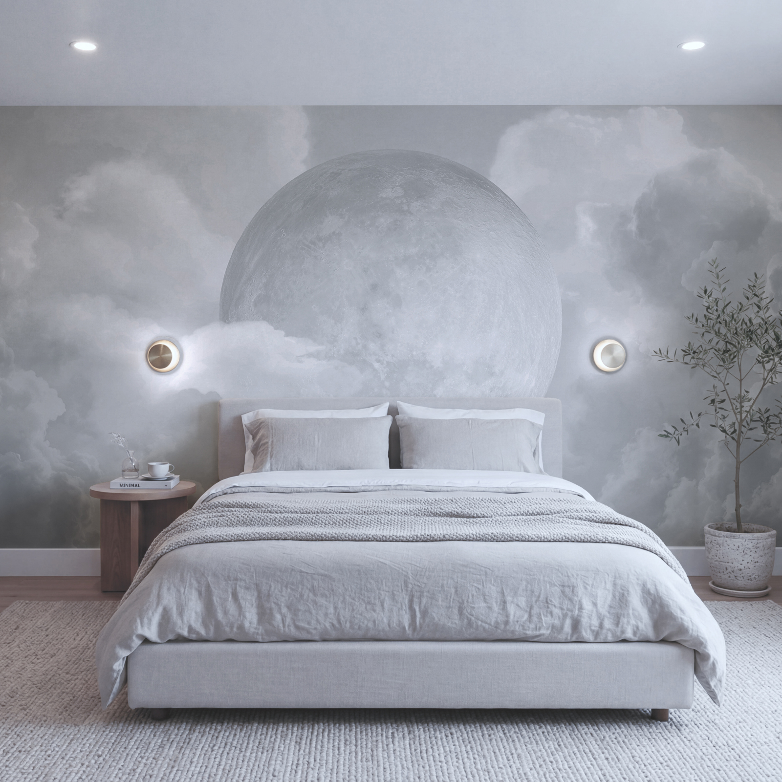 Pleine lune dans les nuages Pleine lune dans les nuages