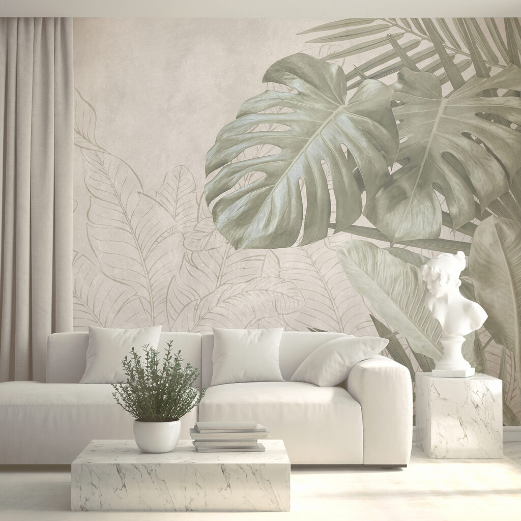 Des tons verts naturels sur un fond doux Des tons verts naturels sur un fond doux