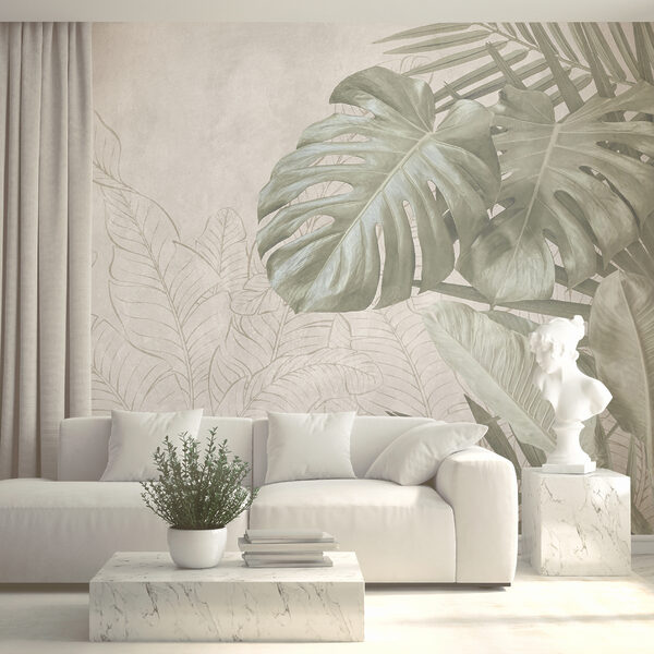 Des tons verts naturels sur un fond doux Des tons verts naturels sur un fond doux
