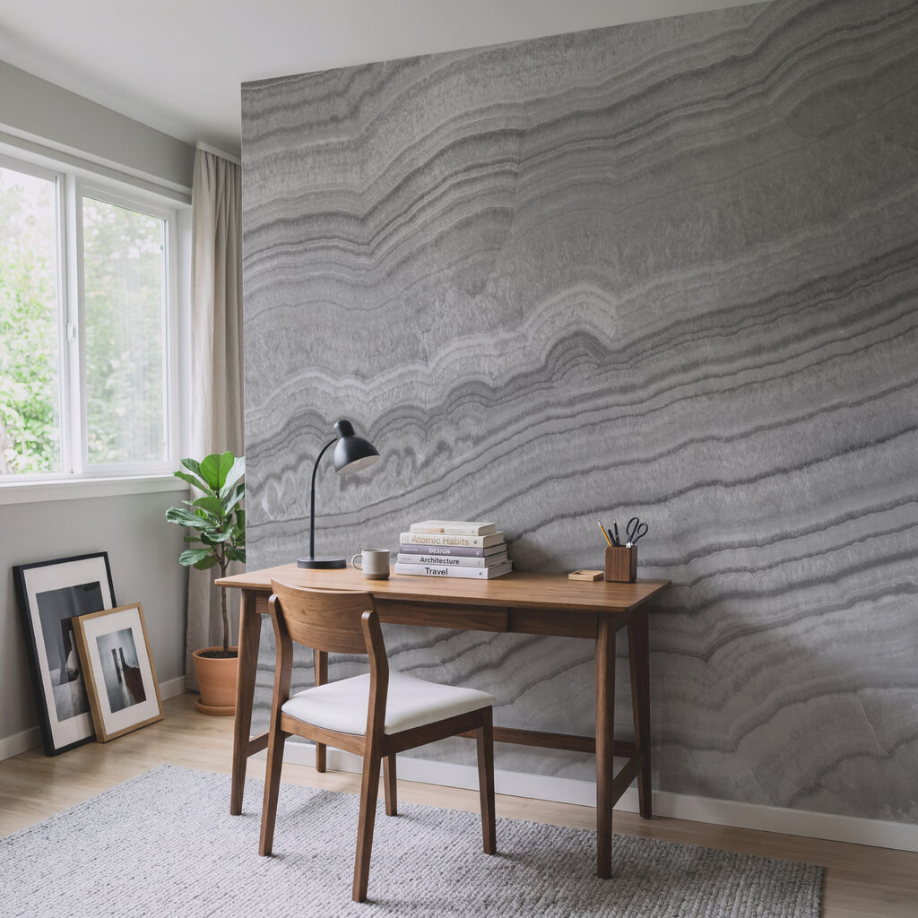 Des ondulations naturelles dans un design monochrome