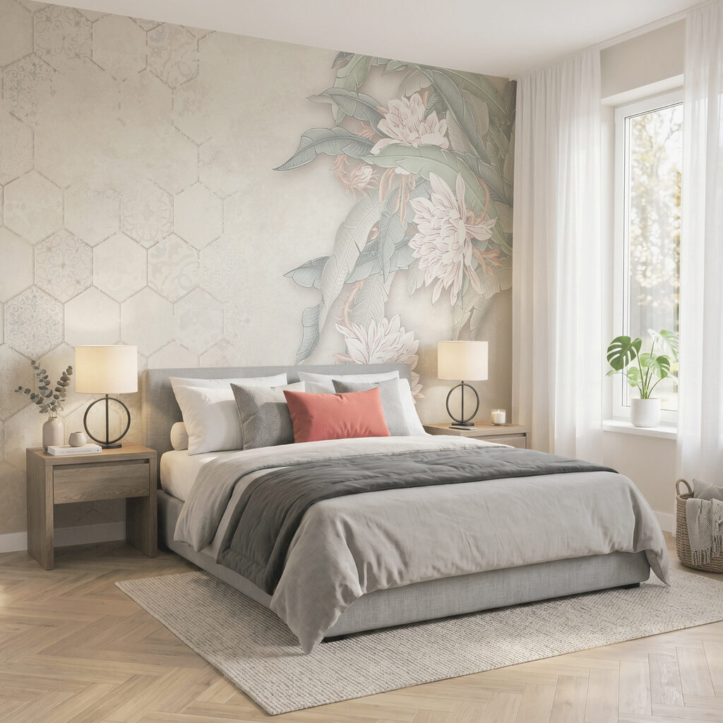 Fleur blanche et rose avec des feuilles vertes Fleur blanche et rose avec des feuilles vertes