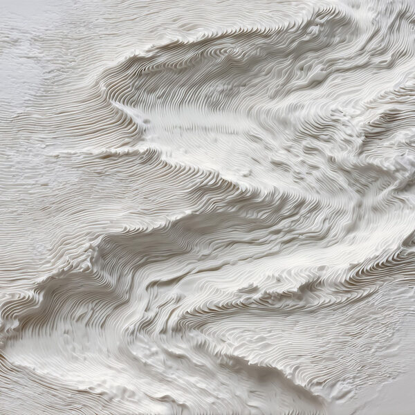 White surface with wavy lines White surface with wavy lines