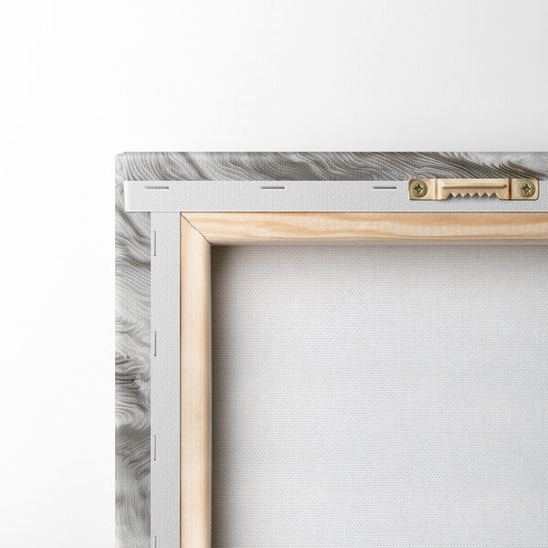 White surface with wavy lines White surface with wavy lines