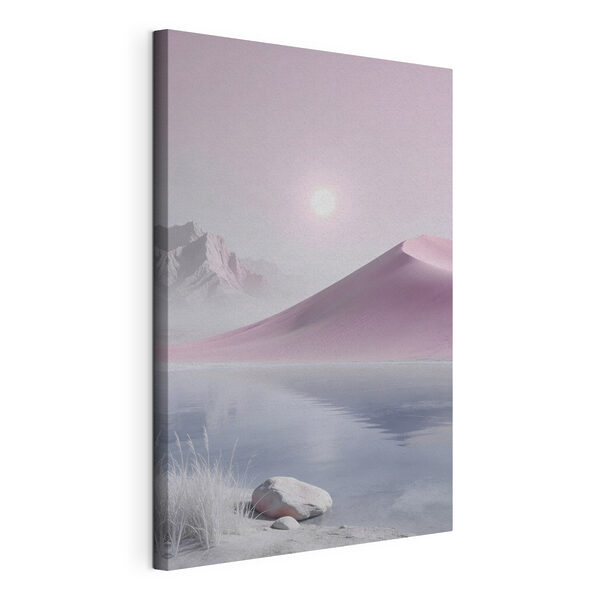 Tableaux Une dune de sable rose au bord d'un plan d'eau (UGS : s49725) Tableaux Tableaux Une dune de sable rose au bord d'un plan d'eau (UGS : s49725)