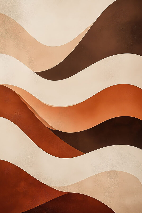 Flowing lines in warm tones