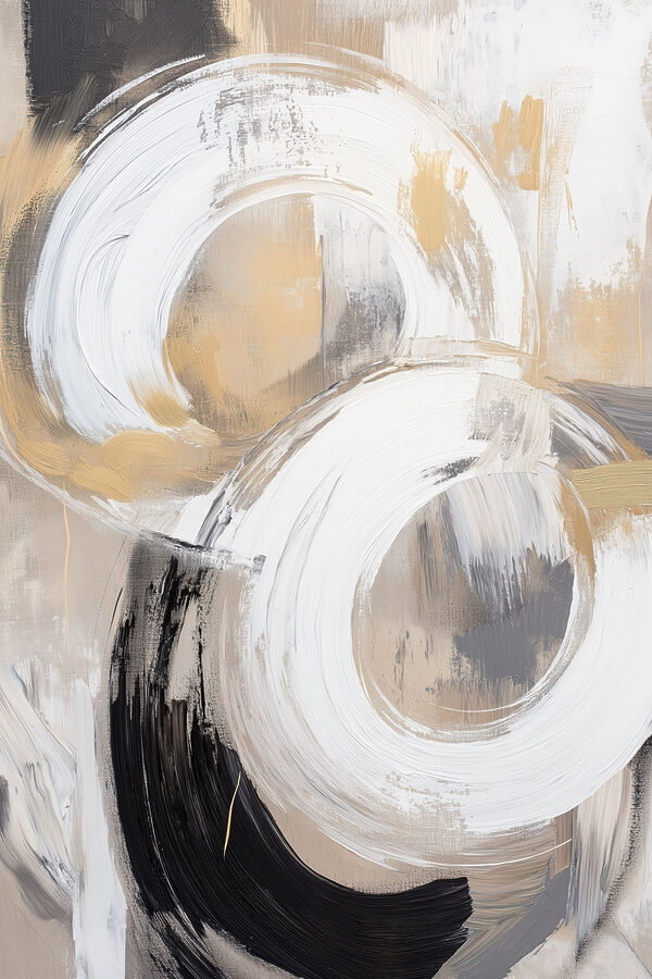 Painting of circles and dots Painting of circles and dots