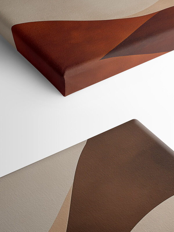 Flowing lines in warm tones