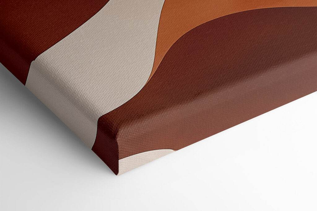 Brown and white wavy pattern