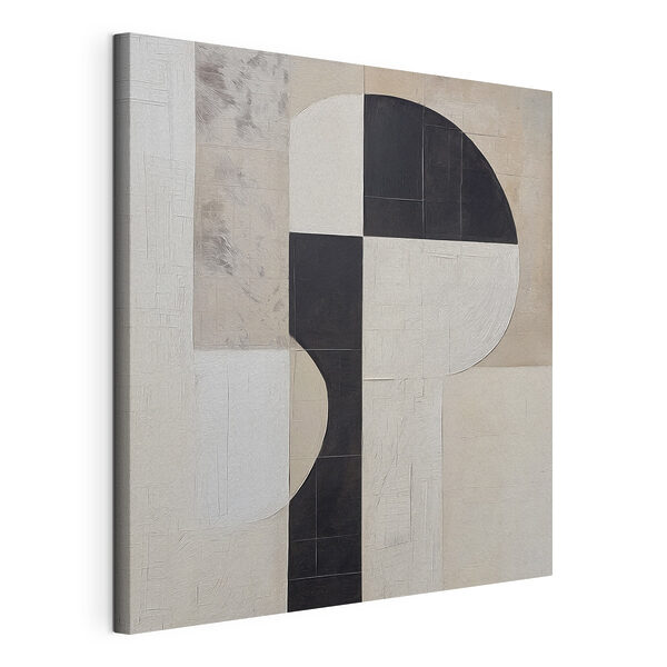 Black and white geometrical design