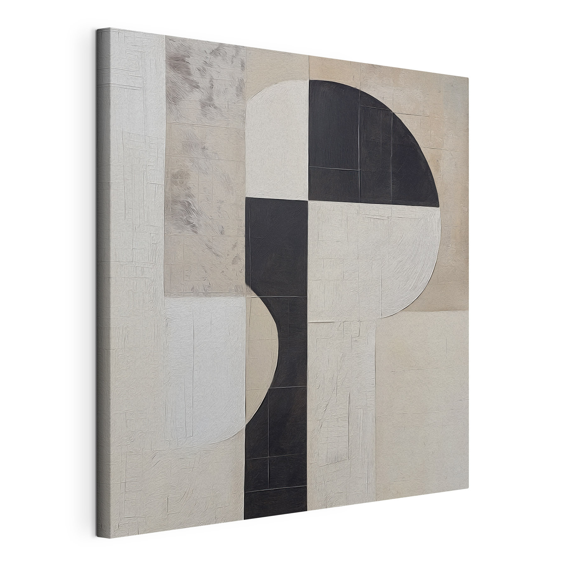 Black and white geometrical design
