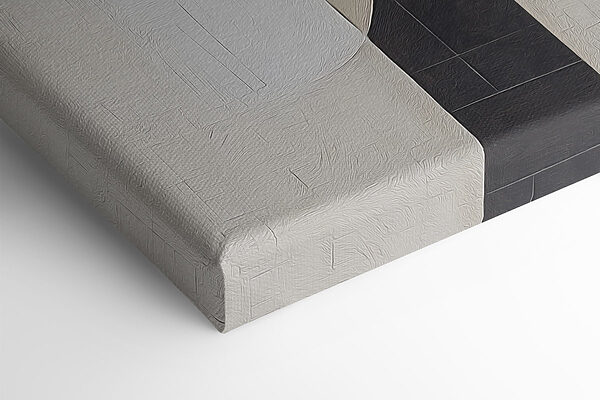 Black and white geometrical design