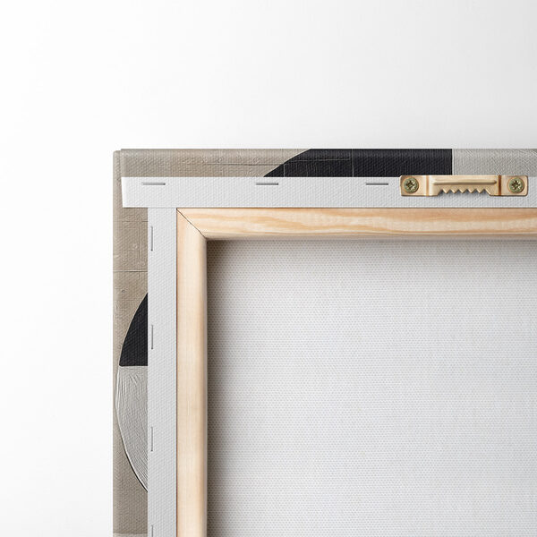 Black and white geometrical design