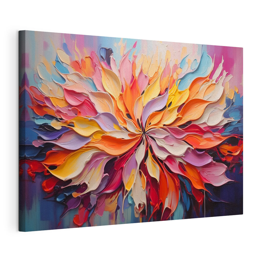Painting of colorful leaves Painting of colorful leaves
