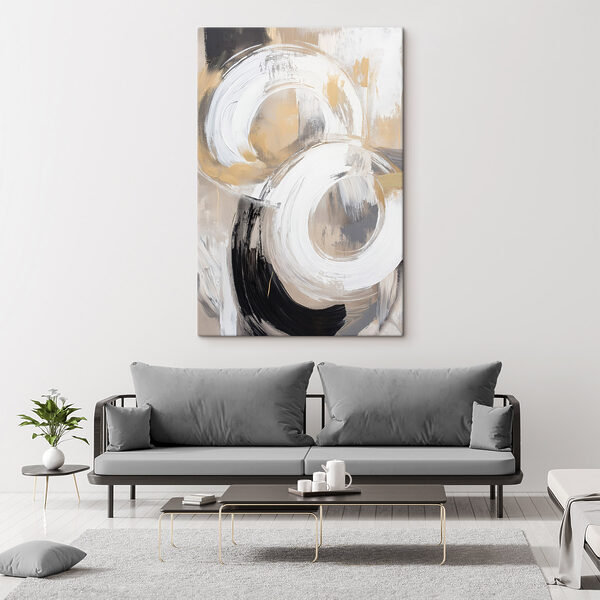 Painting of circles and dots